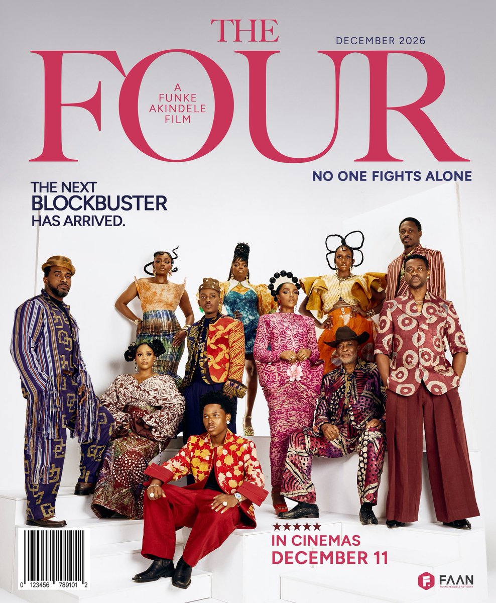 hypetribeng's tweet photo. 🚨Funke Akindele announces her new movie, THE FOUR, coming to cinemas December 11, 2026. 🎬🔥 https://t.co/CzNBehKR7f