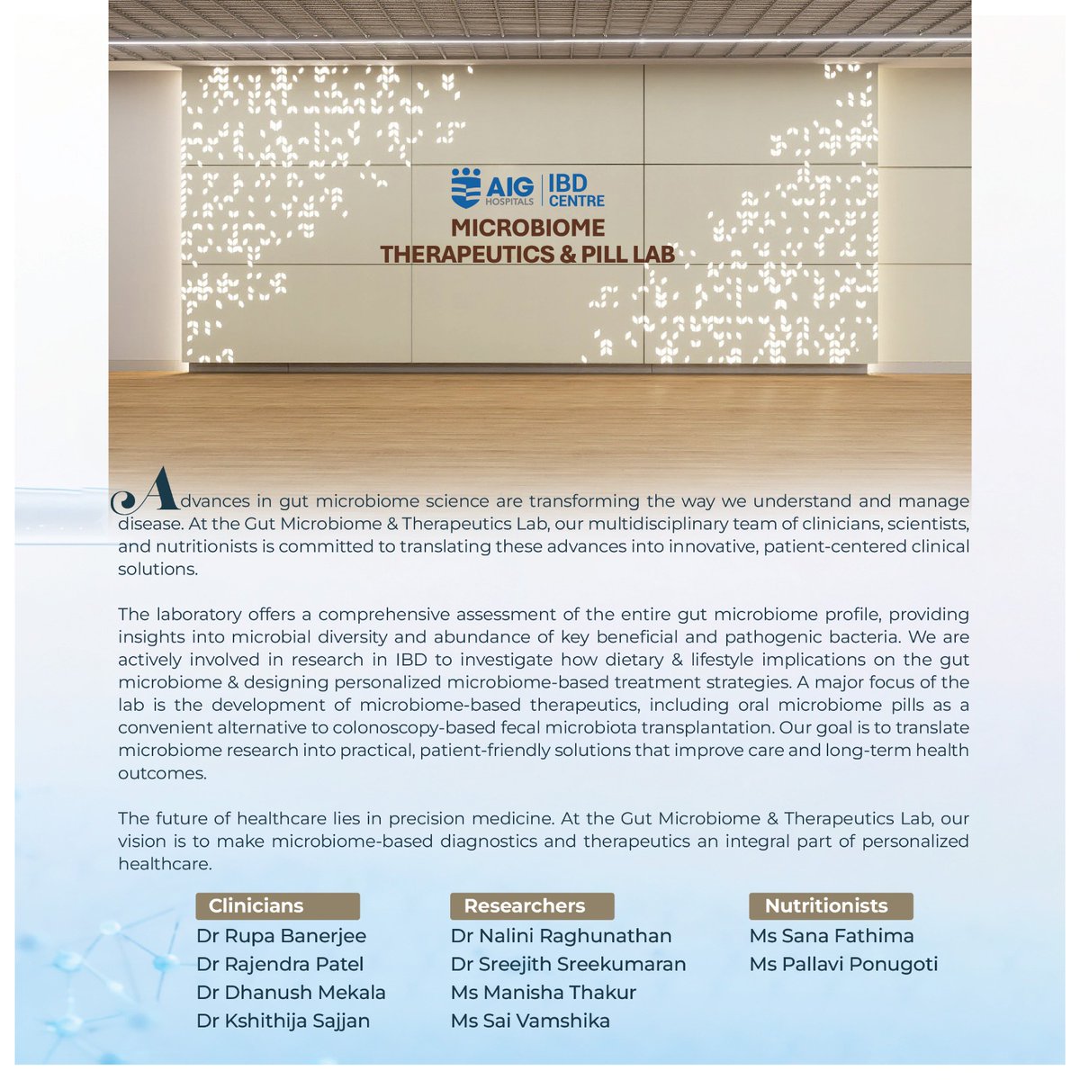 ibd_enc's tweet photo. Explore the latest in microbiome research, FMT, precision medicine &amp; microbiome therapeutics with leading experts.

📅 28 Aug 2026 | ⏰ 9 AM–1 PM
📍 AIG Hospitals, Gachibowli
Register Now: https://t.co/zeA1xErdlH
#IBDENC #GutMicrobiome #PrecisionMedicine #MicrobiomeResearch https://t.co/nYBm2yVY1K