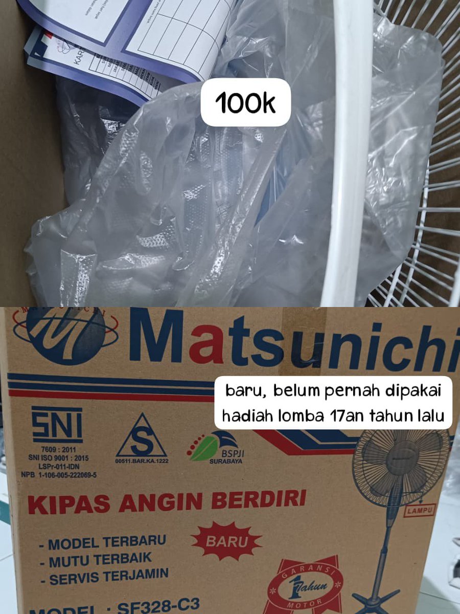 summersunzet_'s tweet photo. WTS 
kipas angin standing, belum pernah dipakai sama sekali, dibuka cuma buat foto aja, hadiah lomba 17an tahun lalu, bisa nego tipis, COD ke kos yaa

#wts #wtb #standingfan #preloved #barangkos #anakkos #zonauangㅤ #zonajajan https://t.co/RfBiSWtonY