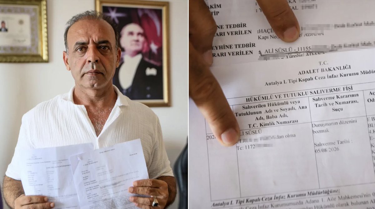 HamdiCelikbas's tweet photo. Antalya'da "İmza işin var" denilerek polis merkezine çağrılan 47 yaşındaki Ali Süslü, 10 gün kesinleşmiş hapis cezası olduğu gerekçesiyle tutuklanıp cezaevine gönderildi. 9'uncu günde cezaevi psikoloğunun T.C. kimlik numarasını kontrol edip, isim benzerliği olduğunun ortaya çıkmasıyla Süslü'nün masumiyeti anlaşıldı. 10'uncu günün sonunda tahliye edilen Süslü, ilgililer hakkında suç duyurusunda bulundu.

Konyaaltı ilçesinde emlak sektöründe çalışan Ali Süslü'yü 26 Temmuz günü telefonla arayan polis memuru, ‘Bir imza işiniz var, polis merkezine gelin’ diyerek kendisini davet etti. 

Kısa süre önce göbek fıtığı ameliyatı olan ve istirahatte olan Süslü, polis merkezine gitti. Burada gözaltına  alınan Süslü, adliyeye sevk edildi. Suçunun ne olduğunu öğrenemeyen Süslü, 10 günlük kesinleşmiş hapis cezası olduğu gerekçesiyle Antalya L Tipi Kapalı Ceza İnfaz Kurumu'na gönderildi.

Süslü'nün neden cezaevine girdiği yönündeki sorusuna da 'Bilmiyoruz' karşılığı verildi. Cezaevinde zor günler geçiren Süslü, ameliyatlı olduğu için pansumanını koğuştakiler yaptı ve iki kez ambulansla hastanenin acil servisine götürüldü. Süslü, defalarca suçsuz olduğunu ve bir yanlışlık yapıldığını söylemesine rağmen kimseyi inandıramadı.

Gerçek, cezaevindeki 9'uncu günde ortaya çıktı. Psikolog ile rutin görüşmeye çıkarılan Süslü, suçunun ne olduğunu bilmediğini söyledi.  

Bilgisayarından kayıtları inceleyen psikolog, tutuklu Ali Süslü ile hakkında kesinleşmiş hapis cezası bulunan Ali Süslü'nün isimlerinin aynı, T.C. kimlik numaralarının farklı olduğunu fark etti. 

Aranan hükümlünün de Süslü gibi Adana doğumlu olduğu ancak adreslerinin uyuşmadığı anlaşıldı. 

İddiaya göre; yapılan hatanın anlaşılması üzerine  Süslü'ye 'Özür dileriz, bir hata oldu' denildi. Gerçeğin ortaya çıkması ile tahliye olmak isteyen Süslü'ye 10 günlük cezayı tamamlaması gerektiği söylenerek, ertesi gün tahliye edildi.

Süslü, cezaevine girmesinin ardından hakkındaki iddialar nedeniyle işini de kaybetti. Psikolojisi bozulan Süslü, avukatı Abdullah İlkkahraman aracılığıyla ilgililer hakkında ‘Görevi kötüye kullanma’, ‘Görevi ihmal’  ve ‘Hürriyeti tahdit’ suçlarından suç duyurusunda bulundu.

Ne olduğunu anlayamadan kendini bir anda cezaevinde bulduğunu söyleyen Süslü, "Polis memuru beni aradı ve ‘Bir imza işiniz var. Lütfen karakola gelin’ dedi. Ameliyatlı olduğum halde oraya gittim. Suçumun ne olduğunu sordum. İçeriğini göremediği için ‘Mahkemeye çıkacaksın’ dedi. Beni de oradan adliyeye götürdüler ve nezarete koydular. Orada tekrar ‘Yeni ameliyat  oldum, beni neden tutuyorsunuz, suçum nedir?’ diye sorduğumda ‘Sen kendi suçunu bilmiyor musun?’ denildi. Sonrasında ‘Savcıya çıkabilir miyim?’ diye sordum. Onlar da 'Kesinleşmiş cezan olduğu için savcıya çıkamazsın. Bu cezayı yatacaksın' dediler. Beni L Tipi Kapalı Cezaevi’ne götürdüler ve 10 gün boyunca tutuklu kaldım" dedi.

Yaşadıklarına inanamadığını ve çok üzgün olduğunu belirten Süslü, "9’uncu günde psikoloğa çıkacağımı söylediler. Psikolog bana sorular sordu ve ‘Suçunuz zaten belli’ dedi. Ben de ‘Suçumun ne olduğunu hala  bilmiyorum’ dedim. Psikolog da bilgisayarı açtığında Ali Süslü evet, isim benim, fakat T.C. kimlik numaraları aynı değil. Gülmeye başladılar. ‘9 gün yattım beni bırakın’ dedim. Bana ‘Özür dileriz seni bırakamayız ve bir hata oldu, bunun için de özür dileriz’ dediler. Beni 1 gün sonra  tahliye ettiler" diye konuştu.

Kimin yerine cezaevine girdiğini merak ettiğini ancak kendisini bulamadığını söyleyen Süslü, "Maalesef 3 ay önce sabah 05.30’da evime polisler gelip, bir yandan zili çalıp bir yandan kapıyı kıracakmış gibi vurdular. Uykulu halde kapıyı açtığımda polisler direkt beni yere yatırıp telefonuma, bilgisayarıma el koydular. Telefonumu ve bilgisayarımı incelemeye başladılar. Tutanaklar tutulurken en son her şey bittiğinde T.C. kimlik  numaramı yazdıklarında fark ettiler ki bu ben değilim. Tekrar ‘Pardon, özür dileriz’ deyip evimi terk ettiler" diye konuştu.