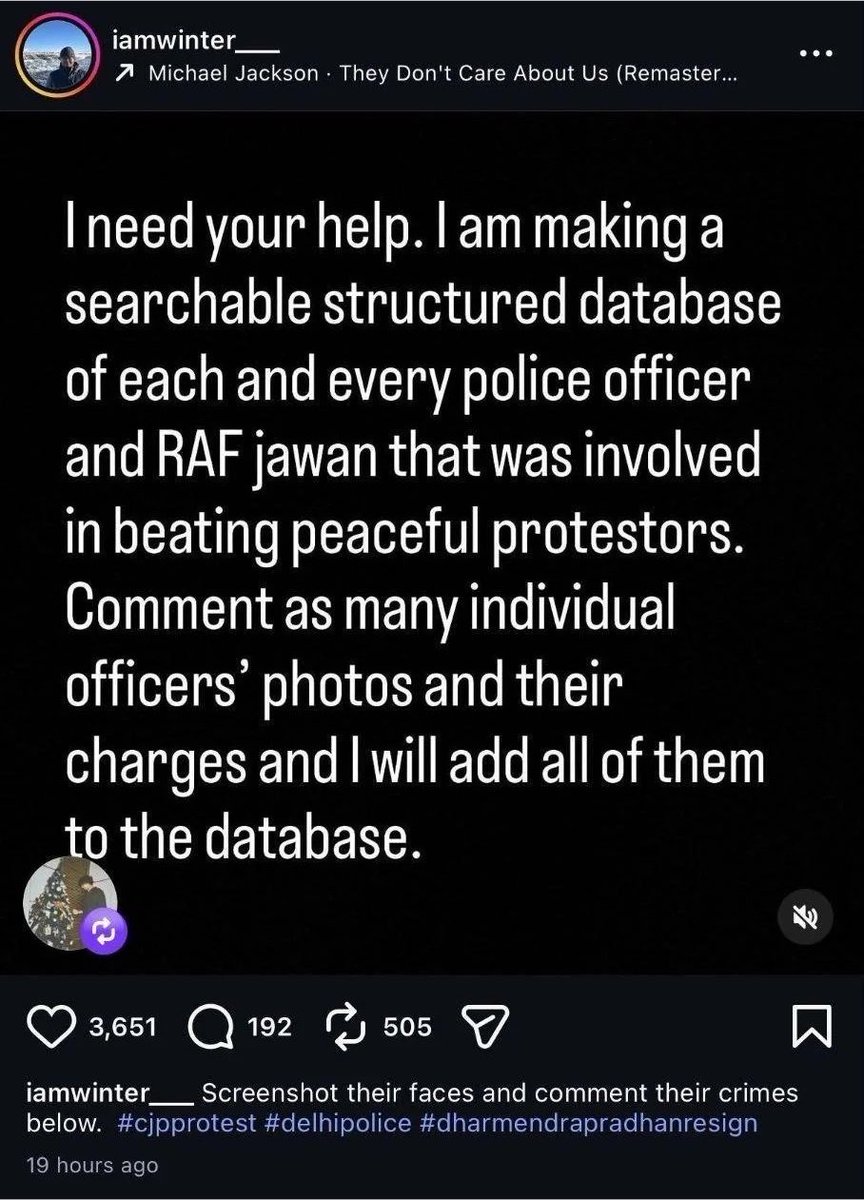 Being_Humor's tweet photo. Do you remember this? 👇🏻

During the Jantar Mantar protest, this person created a website to identify police personnel and their family members.

The Jharkhand protest also witnessed police brutality, including lathi charges, tear gas, and water cannons. Yet, no one did anything this disgusting to the police.

Because they are all “real students,” not criminals.