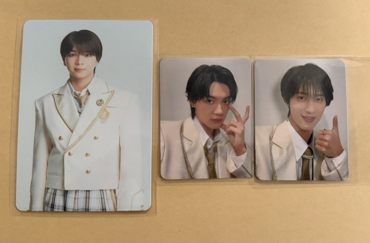 ai_10_n's tweet photo. EBiDAN Yes!東京 M!LK盤 トレカ 交換

譲 通常 塩﨑太智 
     小トレカ 佐野勇斗 曽野舜太

求 山中柔太朗

エビミュ8/15愛知、8/23東京手渡しまたは郵送。

お気軽にお声掛けください。 https://t.co/kdT95Ftu2c