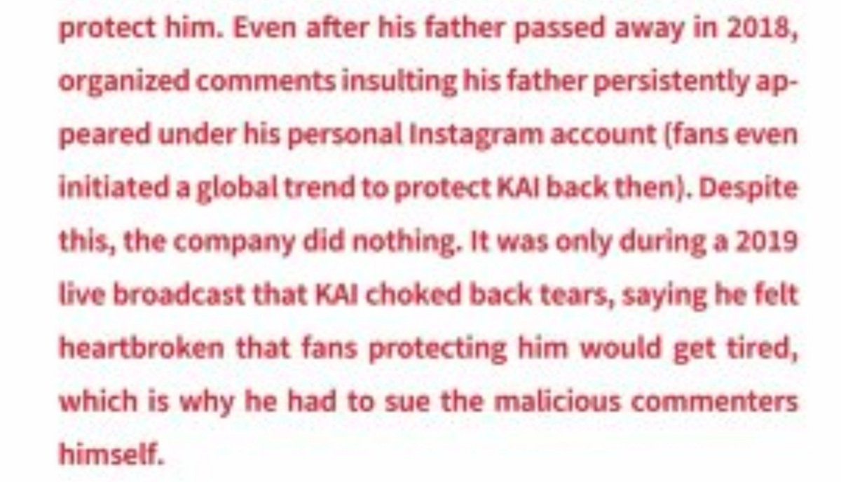 yeppivgtig's tweet photo. This broke my heart. Jongin didn't want his fans to deal with the hate and personally sued the haters while company did nothing. But this subunit rumors are only bringing him massive organized manufactured hate from the other person's fans and goms are emotionally exhausted. https://t.co/sdPYvhZgsO