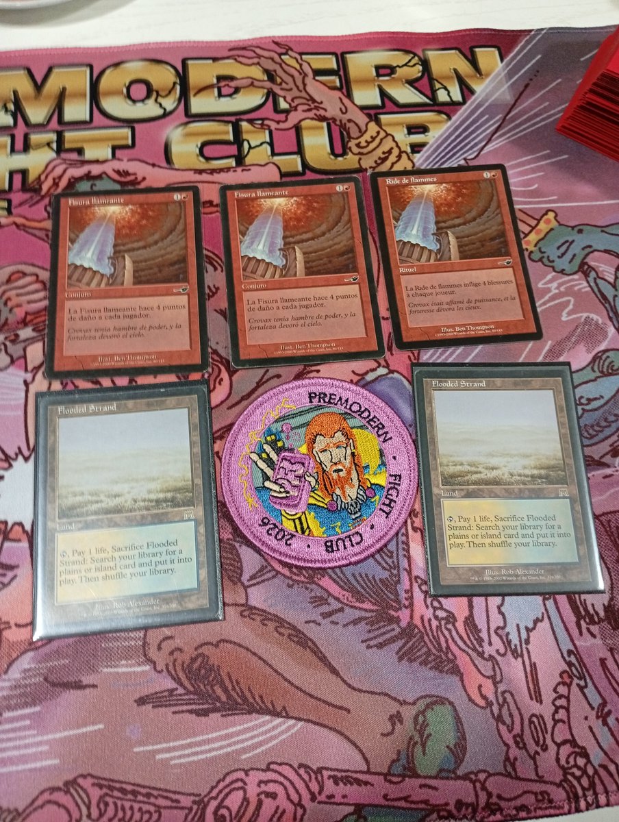 GarciaYuse's tweet photo. Hooola a todoooos! Ayer se jugo el torneo de Agosto del Premodern Fight Club con 27 titanes batallando por el tapete, las fetch, el parche y la gloria. Y después de 8 rondas, The Red Army 2k26 salió vencedora. Enhorabuena a todo el top y los q lo hacen posible.
Enjoy.
Gogogo https://t.co/32A2OEO72w