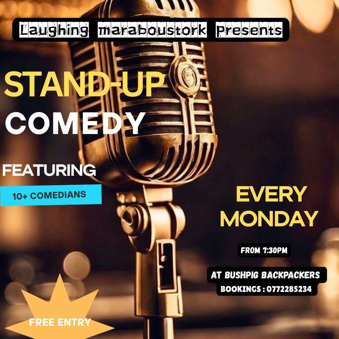 LKyefuga's tweet photo. Every Monday at Bushpig Backpackers. Best comedy in town https://t.co/y7WvYuax6o