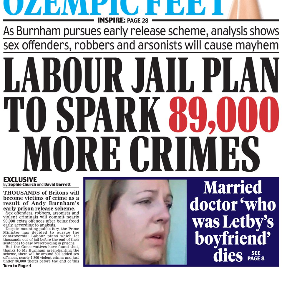 JohnyDavi5's tweet photo. Jail capacity is low; releasing criminals to create empty spaces is the worst idea.
1. Start building some more jails(Labour refuses to)
2. Buy some space abroad
3. Rent spaces
4. Transfer non-violent criminals to a less secure place
5. &amp; many more!
Labour always does the worst! https://t.co/CSJ1WY68Um