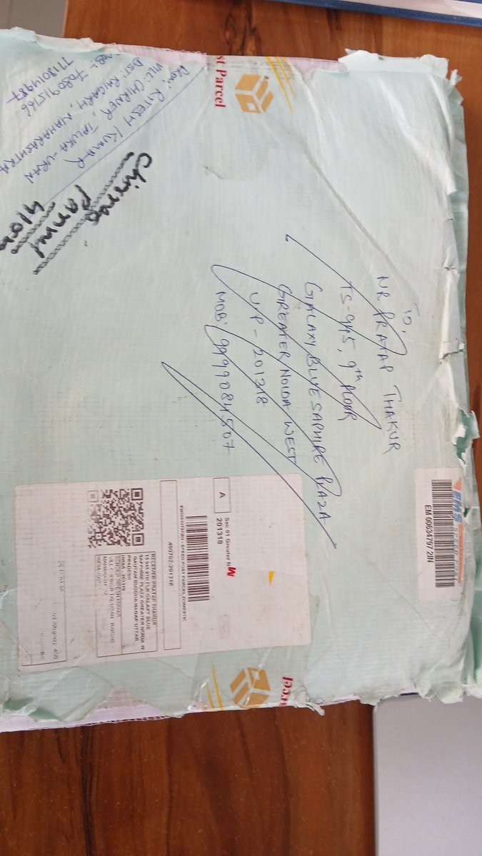 ritesh1623's tweet photo. @IndiaPostOffice @IndiaPostOffice this is blatant lie from your employee. How come they can update such remark? Why we provide phone numbers here? Do they even make an effort to make call? https://t.co/too79VDFWe