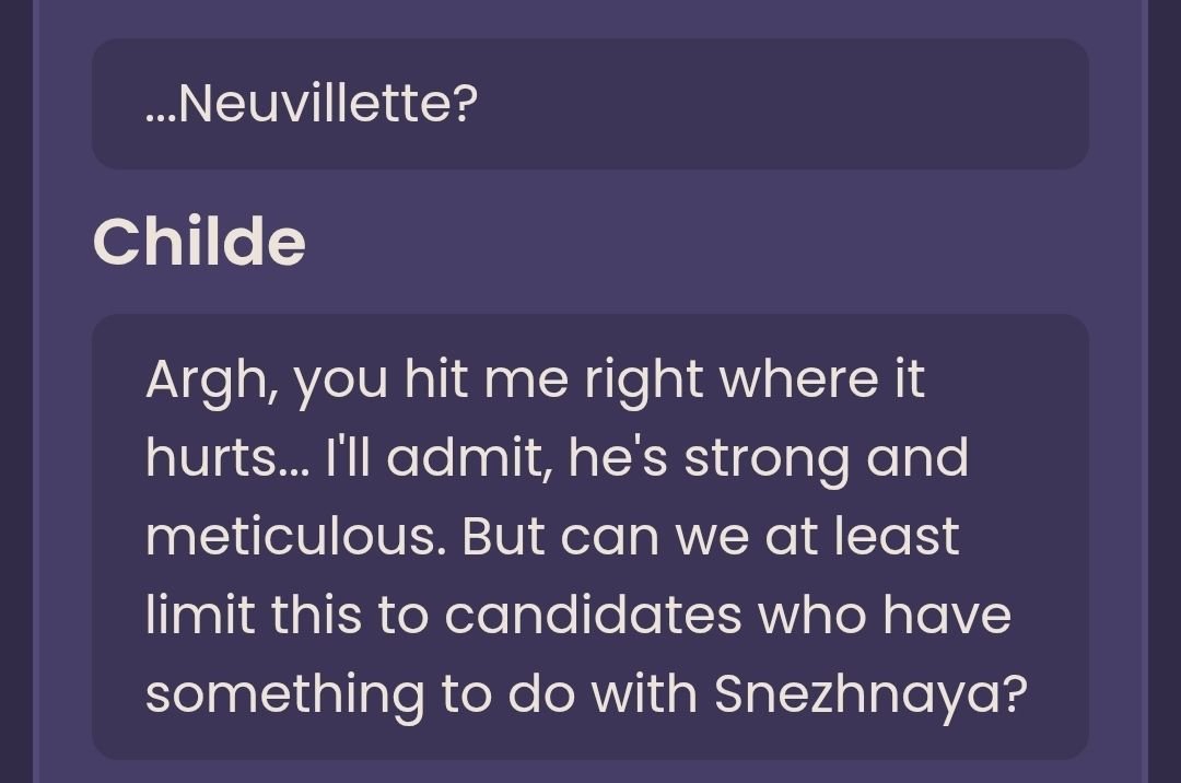 EliraEcwipse_'s tweet photo. ⚠️⚠️ Snezhnaya preload spoilers ⚠️⚠️
-
-
-
-
Mannn fuck off Neuvillette why r u even mentioned 😭😭 https://t.co/NkMkMtv4mL
