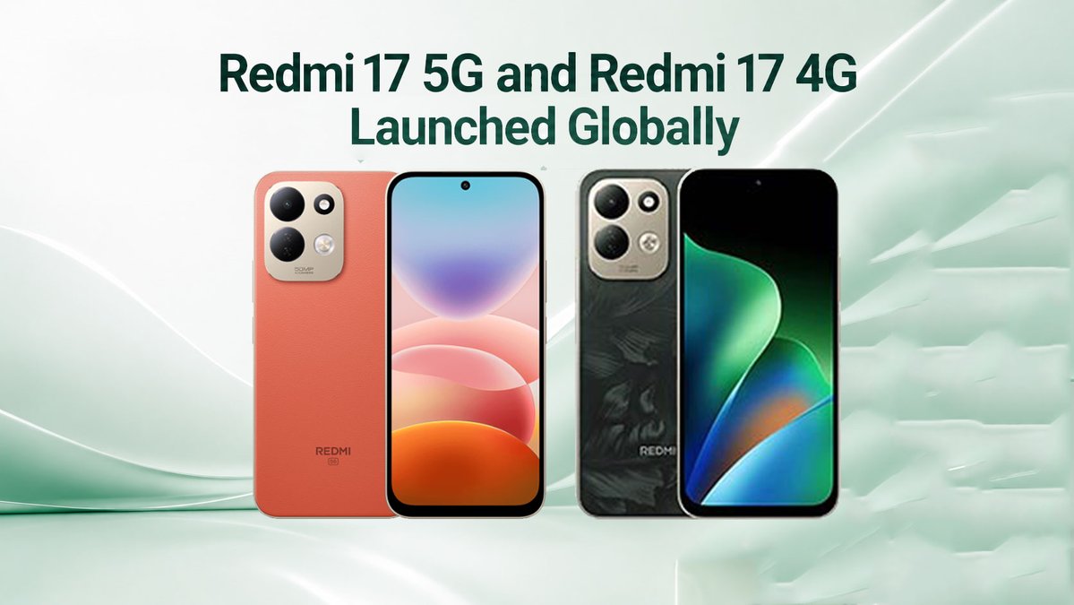 MyMobile_India's tweet photo. Redmi 17 5G & 4G Launched Globally With 7,500mAh Battery
@RedmiIndia
• 6.9-inch HD+ LCD Display
• Snapdragon 4 Gen 5 -5G / Helio G91-Ultra -4G
• 50MP Dual Rear + 8MP Selfie Camera
• 45W Fast Charging
Read More: https://t.co/Ho4tAlTgC5
#Redmi17 #Redmi #5G https://t.co/cxcWJKcK4G