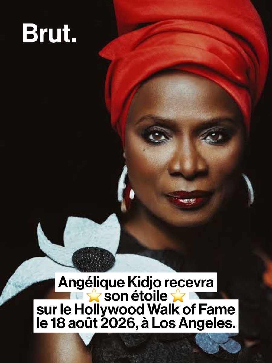 BrutAfrique's tweet photo. 🇧🇯 "Nous sommes fiers de lui rendre hommage en tant que première artiste africaine à recevoir une étoile sur le Hollywood Walk of Fame, en reconnaissance de sa contribution exceptionnelle à la musique et à la culture à travers le monde", a déclaré dans un communiqué Ana Martinez, productrice du Hollywood Walk of Fame.
#Bénin