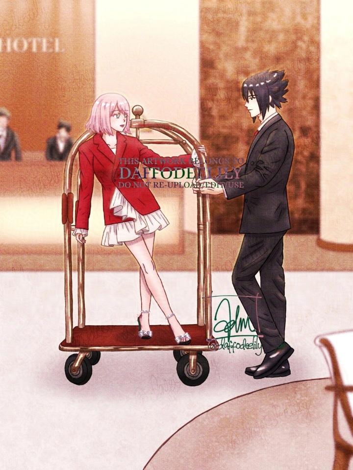 daffodeelily's tweet photo. "Be careful, Young Lady." 
"Don't call me Young Lady, GM-san. Just Sakura."
"Then, call me Sasuke, Sakura."

Hotel heiress and GM AU. 💕

#sasusaku #サスサク #春野サクラ #うちはサスケ #sakuraharuno #sasukeuchiha #fanart #digitalart https://t.co/fRrYmDdFar