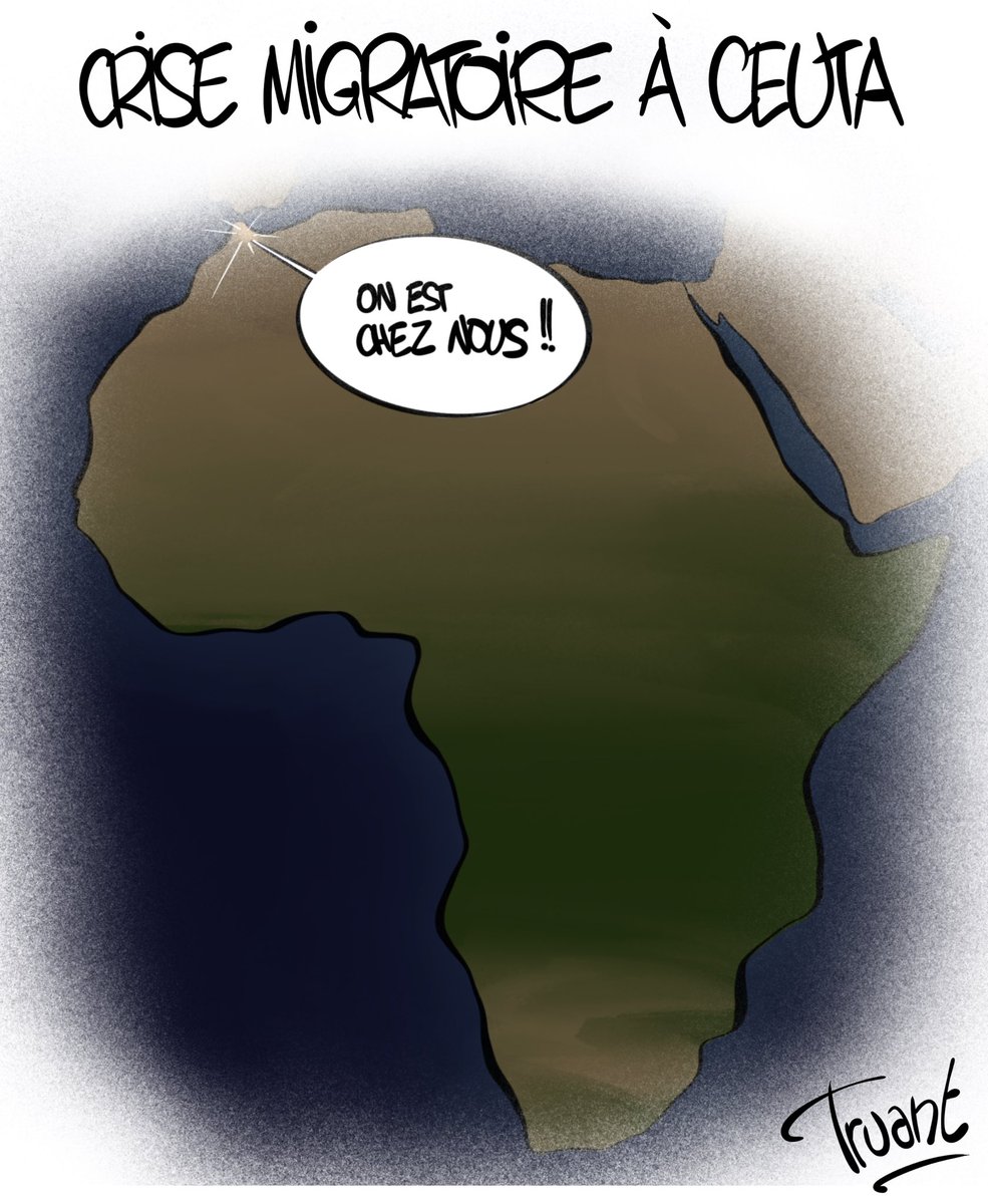 CartoonsMrt's tweet photo. #ceuta #maroc #espagne https://t.co/KyAv95H9Yv