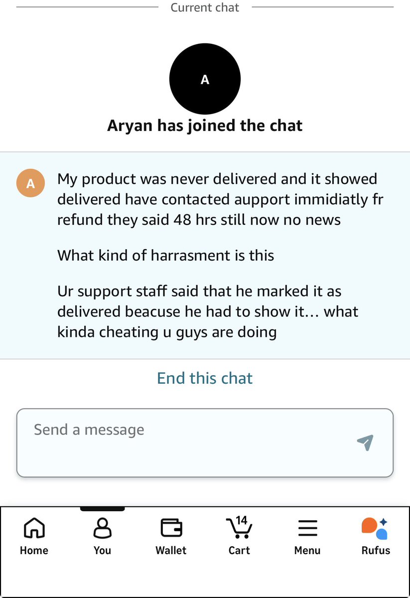 Ayushstar2113's tweet photo. @AmazonHelp @amazonIN @amazon Have raised and described now  what???? What more harassment are u gonna do next??? https://t.co/8DqvpXpDwX