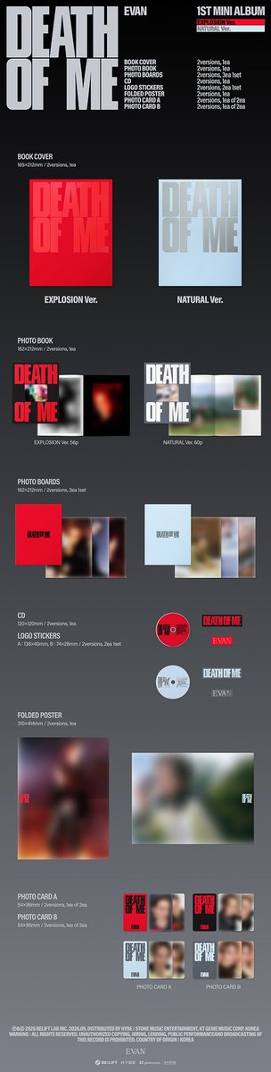 WrapsifyM's tweet photo. WTS LFB PH EVAN DEATH OF ME SEALED ALBUM ONLY

Photobook - Php450 random / Php870 set
Weverse - Php330

-Php200/album DP to secure, rem bal once ready to ship na
-Under NETA
-Price + LSF na lang

Comment mine + item or DM for sure orders~ https://t.co/XNFYpAEXh7