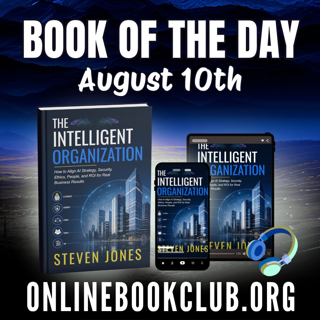 TwBookClub's tweet photo. Book of the Day, August 10th – Non-Fiction

Available for FREE on Amazon Kindle!

Get your copy now at:

https://t.co/wAJaHW1APk
 
 "The Intelligent Organization" by Steven Jones

Insightful look at modern organizational thinking in a new era and a changing business environment! https://t.co/EUhKGJJhtQ