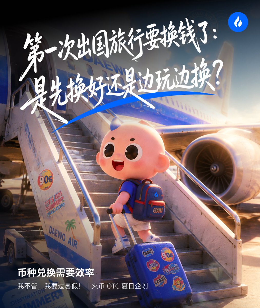 HTX_c2c's tweet photo. ✈️ #我不管我要过暑假 第二期～

行李可以慢慢收，但旅行用的钱你会怎么换？

评论区选出你的答案：
A. 全部换好，安心出发
B. 边玩边换，灵活安排

✅关注 @HTX_c2c 并转发本帖参与
🎁抽 10 位幸运用户送 5U https://t.co/o1GSzUyAkX