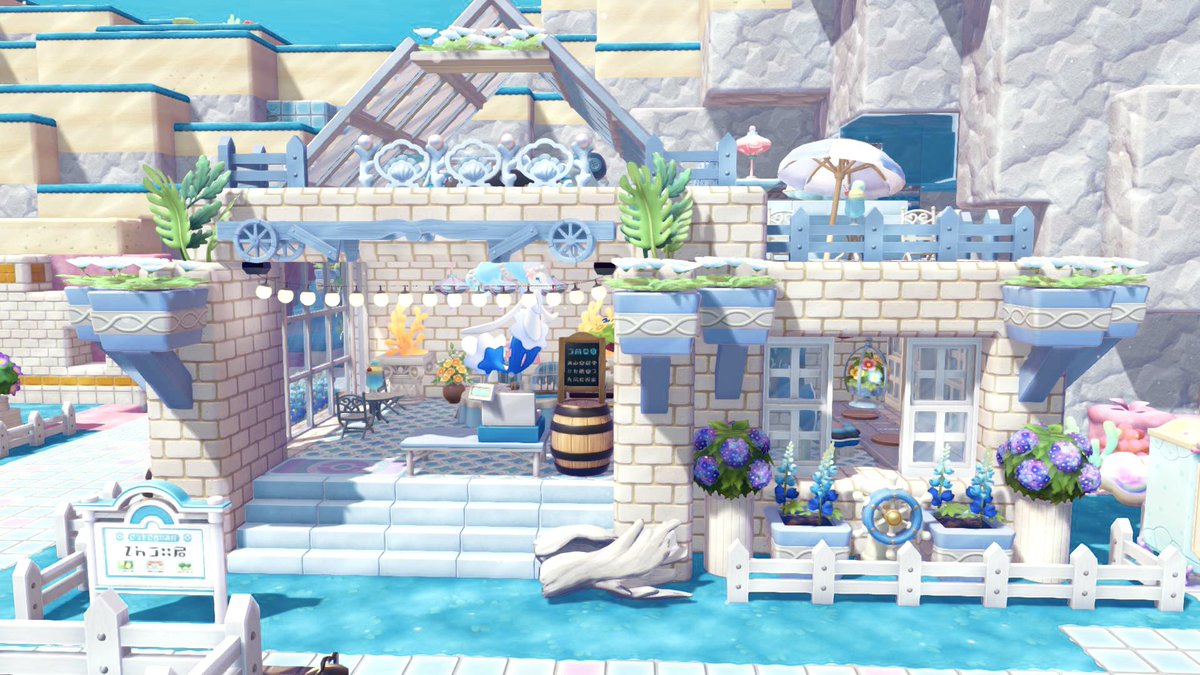 76Vh8's tweet photo. 海底の街、復興中🤲🤲🤲

 #ぽこあポケモン https://t.co/z4W2tnE5Yu