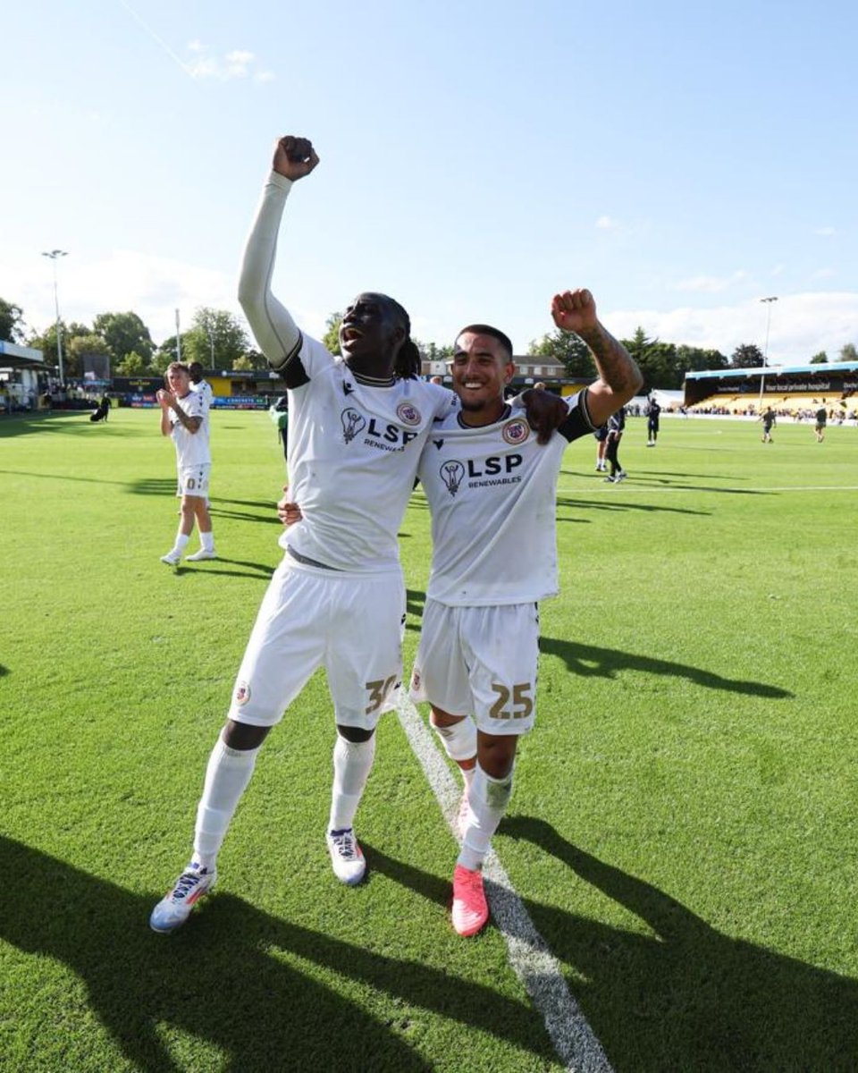 bromleyfc's tweet photo. On this day in 2024 🗓️

We began our EFL journey with a 2-0 win at Harrogate 💪

Two years later and we're looking ahead to our first game in Sky Bet League One 🤯 https://t.co/EKbsKUW4GM