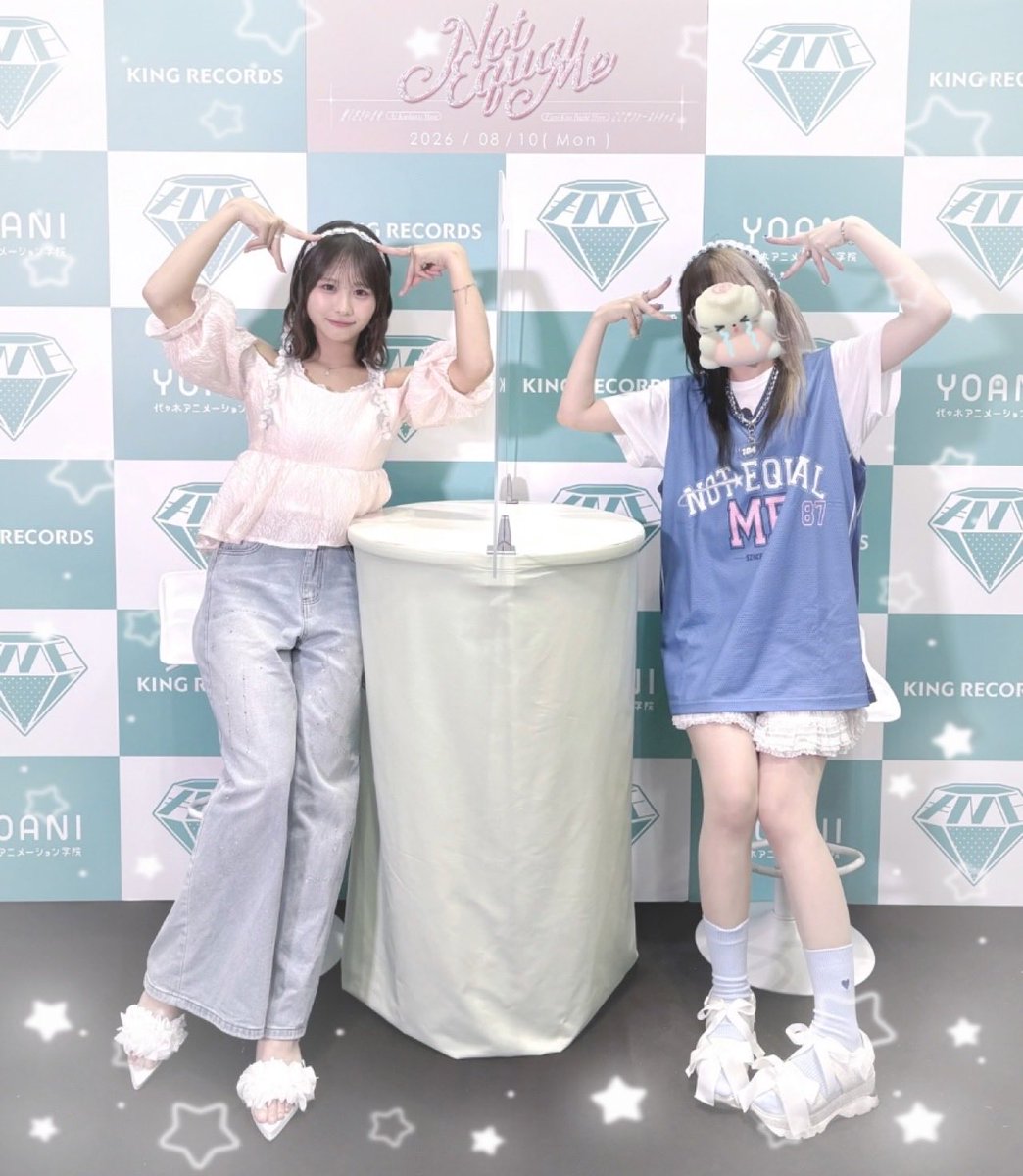 __Rny9's tweet photo. #尾木波菜 20260810❤︎波菜ちゃんツーショ会ありがと~◜ ٍٛ  .  ̫ . ٛ ٍ ◝🍧⭐️「4️⃣おまかせ」でﾈｺﾁｬﾝポーズ🐾・・・ん❓あ、画面の中から出てきたの❓これコピペされたステッカー❓わたし波菜ちゃんと同じ場所に存在できてる❓かわいすぎでは❓ https://t.co/abMTfumcFX