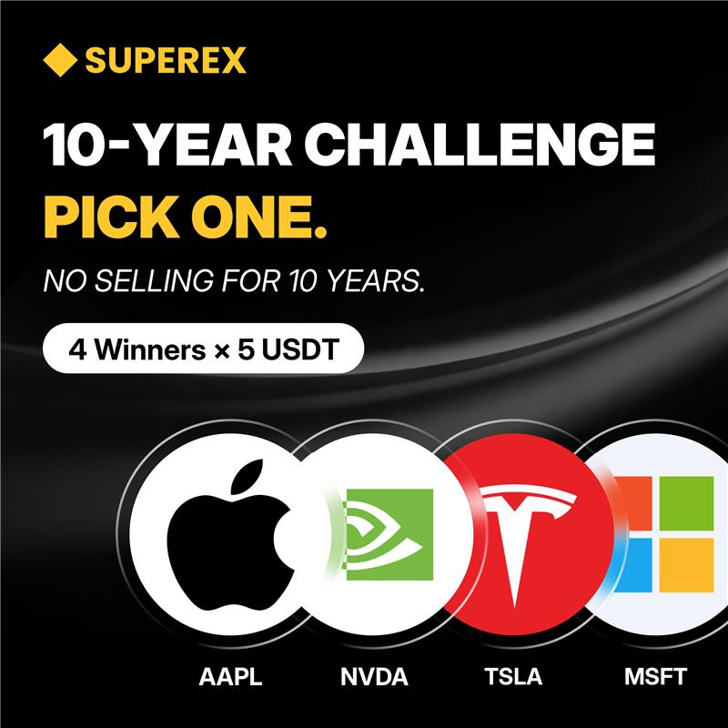 SuperExet's tweet photo. You can NEVER sell this stock for 10 years.

Which one are you choosing?

🍎 AAPL
🟢 NVDA
🚗 TSLA
💻 MSFT
Comment + UID.

4 Winners × 5 USDT https://t.co/nI7PhRrzwd