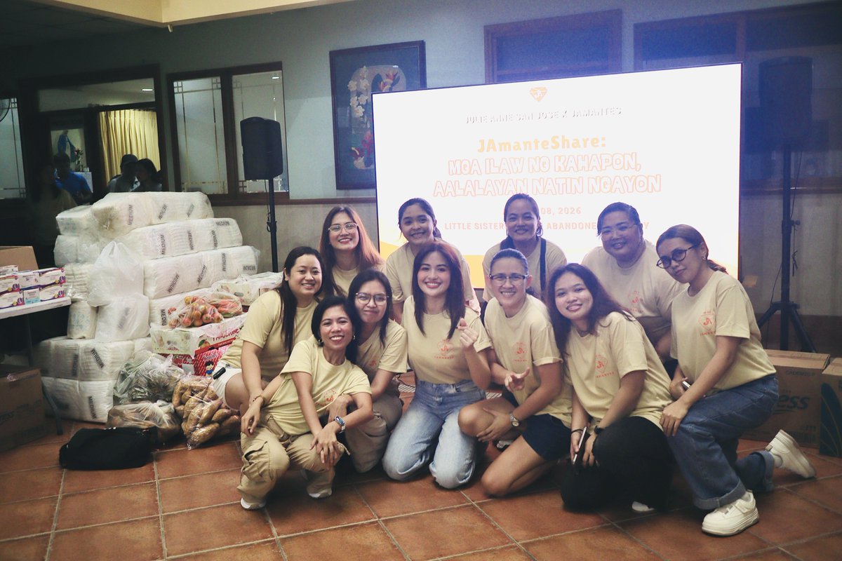 JAmantesPH's tweet photo. A meaningful celebration of another year as JAmantes for @MyJaps 🧡🔸️

​Kicked off our anniversary with hearts full of gratitude. Thank you to the Little Sisters of the Elderly for welcoming us. Having Julie interact with and sing for the lolas was unforgettable. 🥹 

​Much thanks to Julie, her family, our volunteers, all the JAmantes who joined JAPS Music Box Live and shared their blessings, Ate Camille Fernando, anonymous donor, and The Tugod Project. Let's keep sharing the love. 🫶🏼

🔗 https://t.co/8MHkvtVG8r 

#JAmanteShare
#JulieAnneXJAmantes
#JulieAnneSanJose