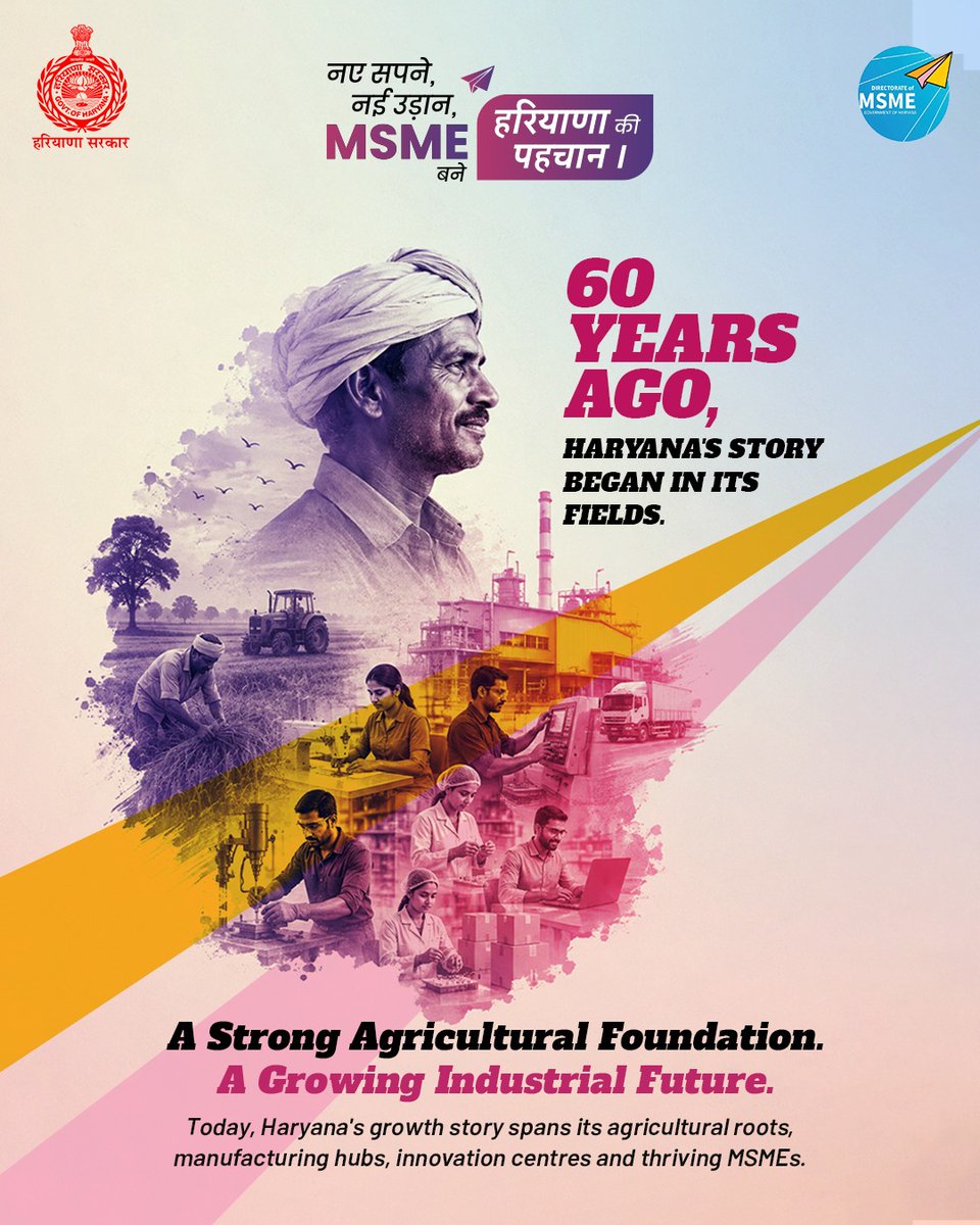 Naved_ff's tweet photo. Haryana’s MSMEs can drive strong economic growth.
Supportive policies can empower local entrepreneurs.
Better exports can open global opportunities.
A stronger MSME ecosystem means more jobs.
#HaryanaMSMEAndExportPolicy https://t.co/gTwFjoOe3z
