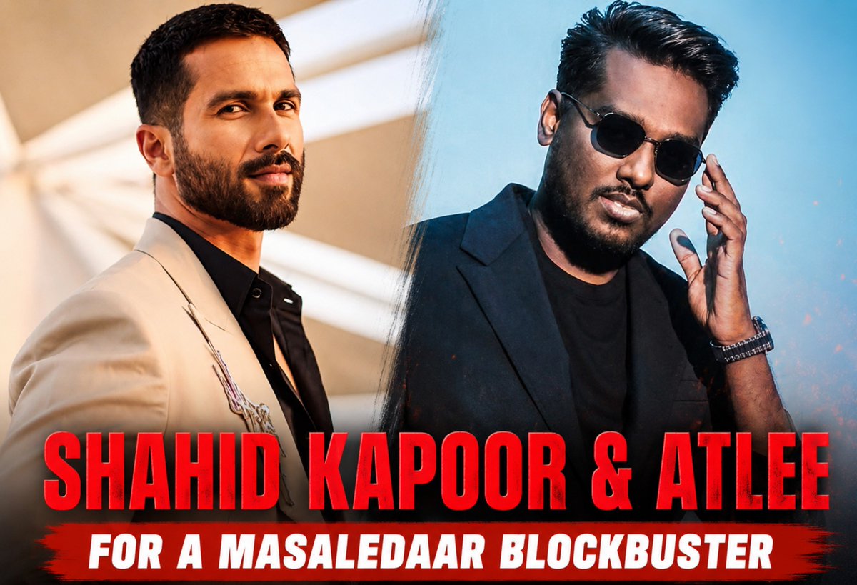 KomolSharma3's tweet photo. 🔥MUCH AWAITED PROJECT 🔥
@shahidkapoor x @Atlee_dir
After #Raaka , can we finally see together for their upcoming , which they were previously in talks (2025), that project is reportedly on hold—hopefully, Atlee picks it up after #Raaka 🔥
#ShahidKapoor #Atleekumar #bollywood https://t.co/hLPP284JCg