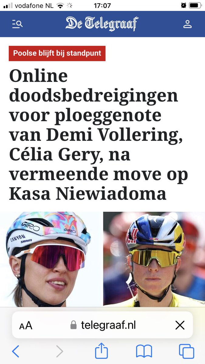 NielsAhob2's tweet photo. Ik snap dat kranten, sportprogramma’s en podcasts gevuld moeten worden, maar hopelijk volgende keer geen ophitserij en valse insinuaties meer.
Zelfs @vrtnws deed hieraan mee. Terwijl Niewiadoma excuses heeft gemaakt aan FDJ.
@sporza @sporza_koers @thijszonneveld #vrtnws https://t.co/IdMg3pNdfq