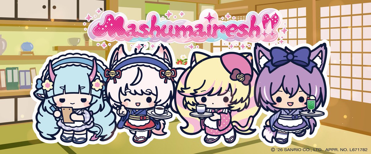_surprisebox_'s tweet photo. ／
📢#SHOWBYROCK!! が
#サプライズボックス に復活🐱🎤🎸
＼

「SHOW BY ROCK!!‐White‐」
満を持して登場する1バンドめは
『＃Mashumairesh!!』🍜🍥✨

🌈🎶お申し込みスタート🎶🌈

『ハイカラ喫茶』のテーマを元に
作成した限定イラストで
二か月に一度オリジナルグッズを
お届けします🎁

お届けアイテムは順次公開予定🎵

✅お申込〆切は9/10（木）正午まで