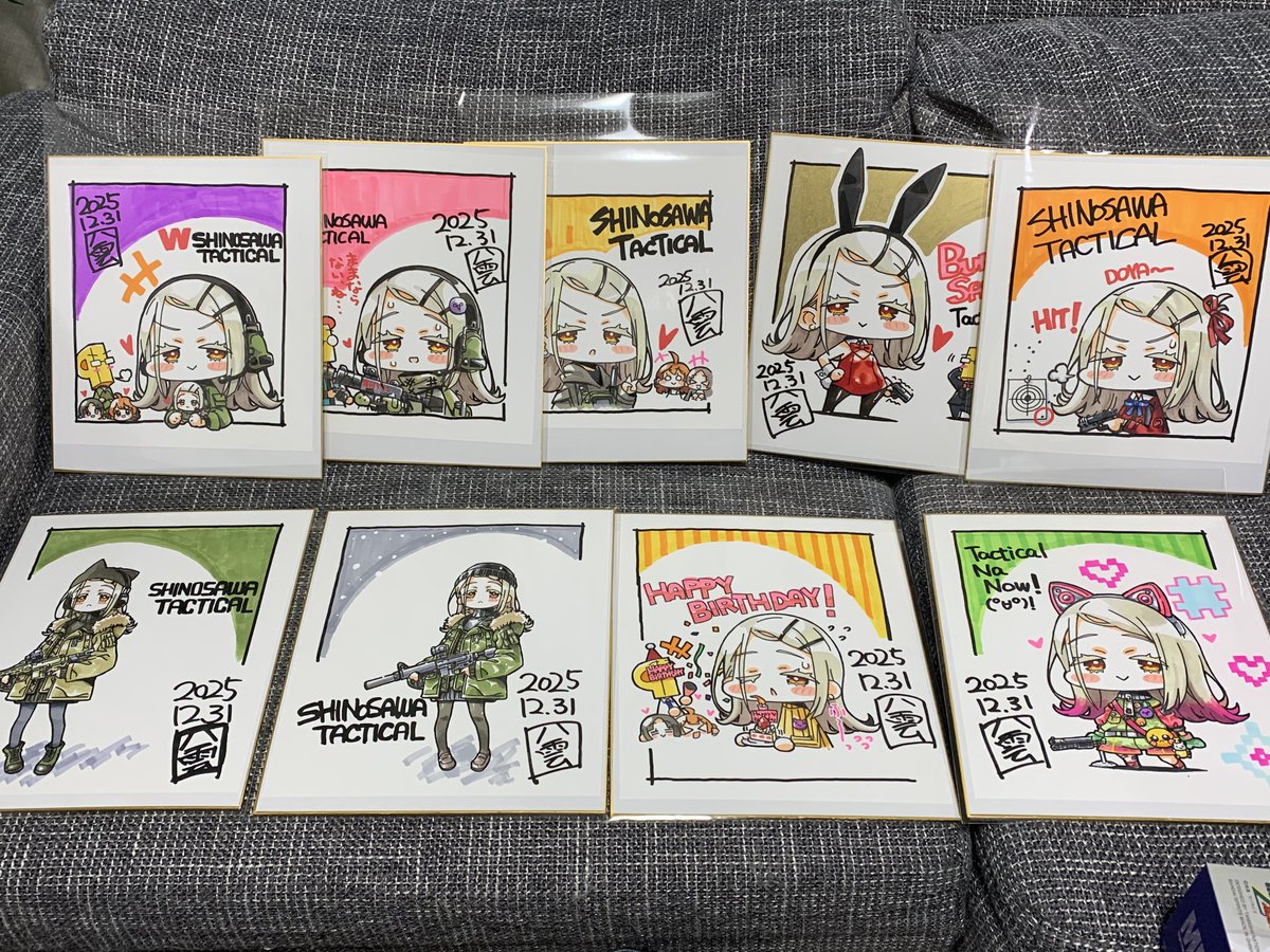 yagumo's tweet photo. 前回の色紙(´･ω･`) https://t.co/HmuUh5eQNC