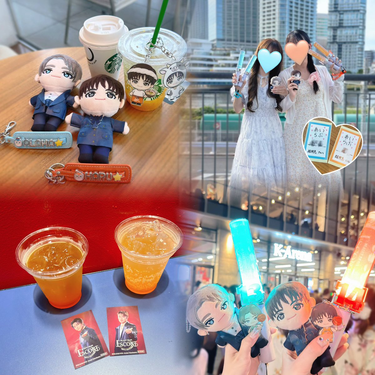 a1oha_o0's tweet photo. 2026.08.08🚄💕
初乗車✨踊ってるアロハさんを初めて生で見れてほんと楽しかったー‼️しいちゃんがお隣にいてくれて頼もしすぎた😭😭し、念願のアロハルシールとか並べられてうれしかった🎶🎶超特急もしいちゃんもほんとに楽しい時間をありがとう💘 https://t.co/kS2PBinZ3U