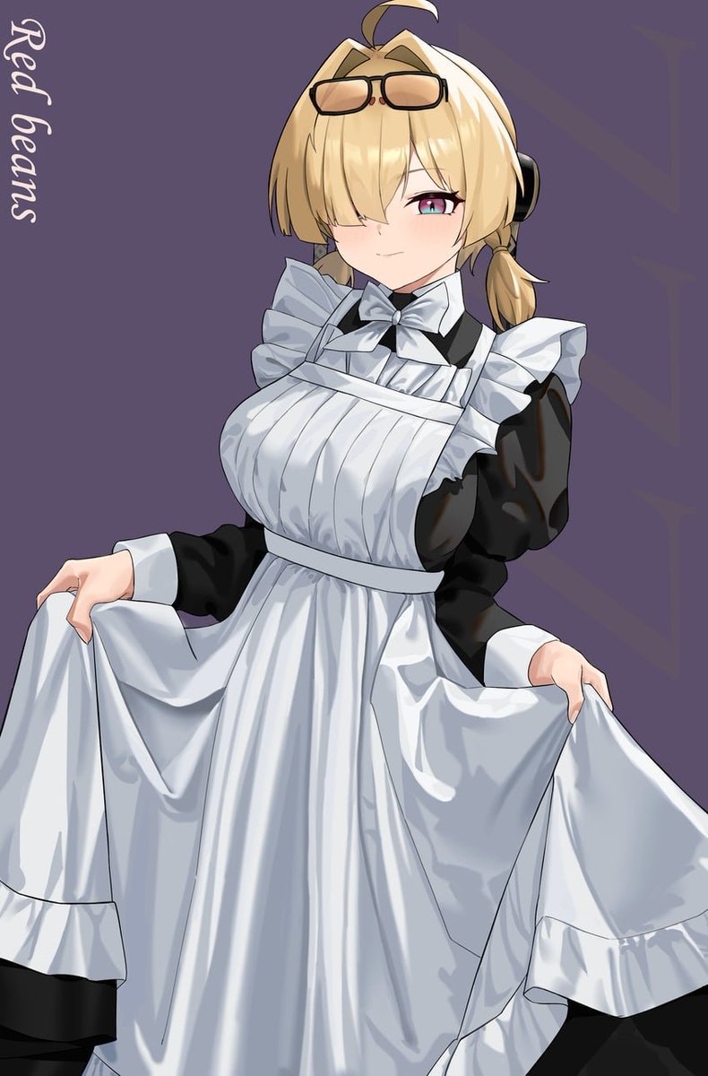 Aegislashohl's tweet photo. « Un chevalier sait aussi servir~ »

“Don't get too accustomed to seeing me dressed like this. Though… I suppose I can indulge you for today.”

#MaidMonday https://t.co/ugZjdGzHA7