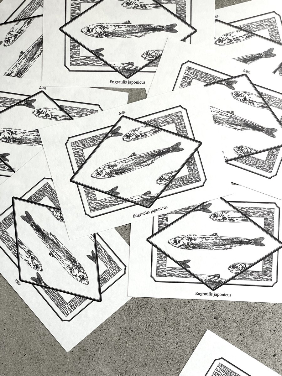 aota20420's tweet photo. お魚のポストカード作りました

真鯵とカタクチイワシとカサゴ https://t.co/z47MReoi6b