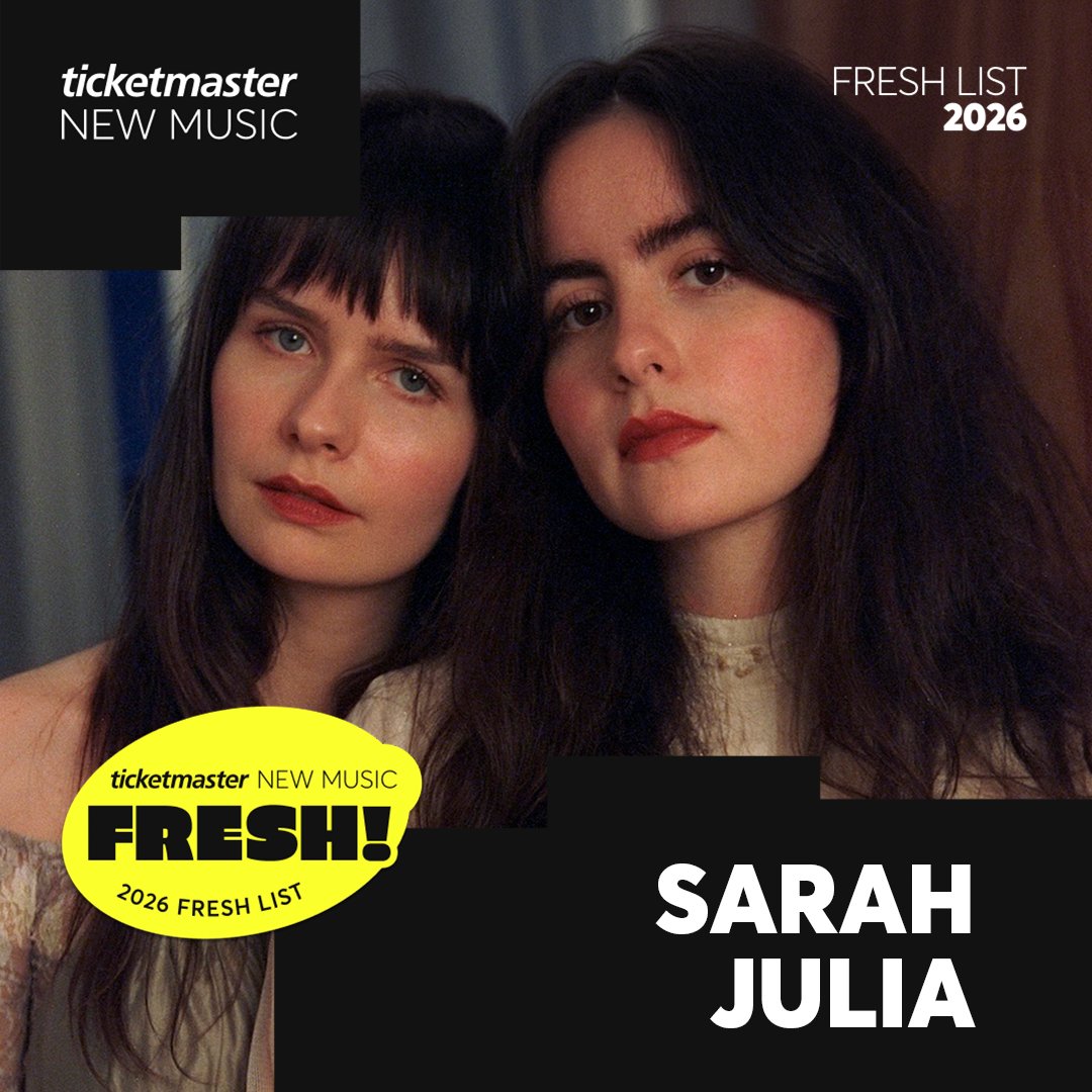 Ticketmaster_NL's tweet photo. 🍋 Ontdek nieuw talent bij Ticketmaster FRESH! Met FRESH zetten we opkomende artiesten in de spotlight en lichten we maandelijks een frisse artiest uit die klaar is om door te breken.

De FRESH-artiest van augustus is Sarah Julia. Het Amsterdamse zussenduo maakt intieme, meerstemmige indiefolk waarin kwetsbaarheid en harmonie samenkomen. Hun muziek voelt klein en persoonlijk, maar raakt des te harder.

Ontdek de artiest van de maand via Ticketmaster FRESH: https://t.co/F4w7CxDSxm