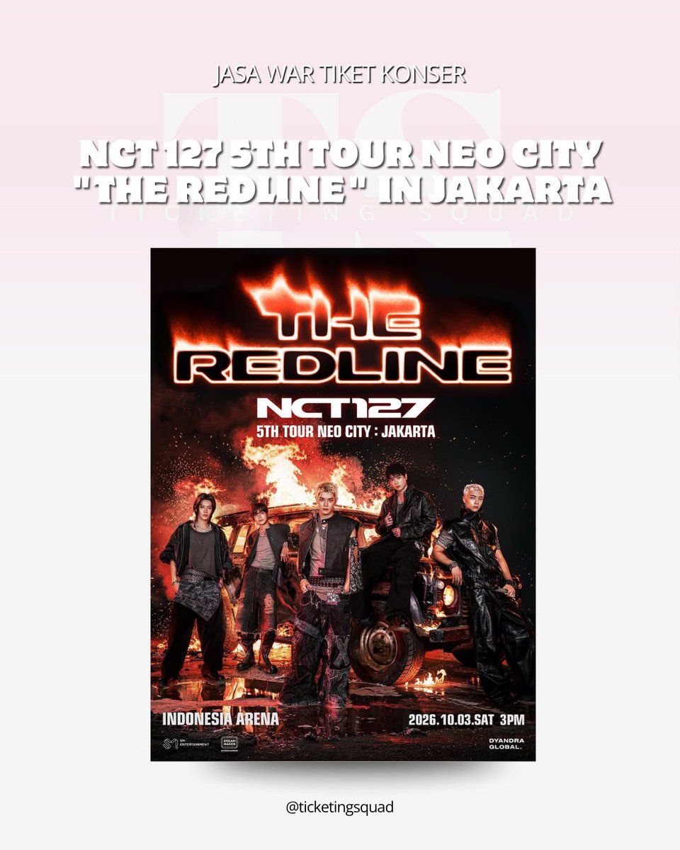 ticketingsquad's tweet photo. JASA WAR TIKET - NCT 127 5TH TOUR ‘NEO CITY : JAKARTA - THE READLINE’

• fee 250 dp 100k 
• ⁠fee vip 300k dp 100k
• 100% ⁠full refund klo tidak dapat 
• ⁠100% trusted 
• ⁠tnc https://t.co/kTGhL8YXlG

DM on Instagram or Twitter for more info

 #zonauang #wts https://t.co/GBLL9kqK1M