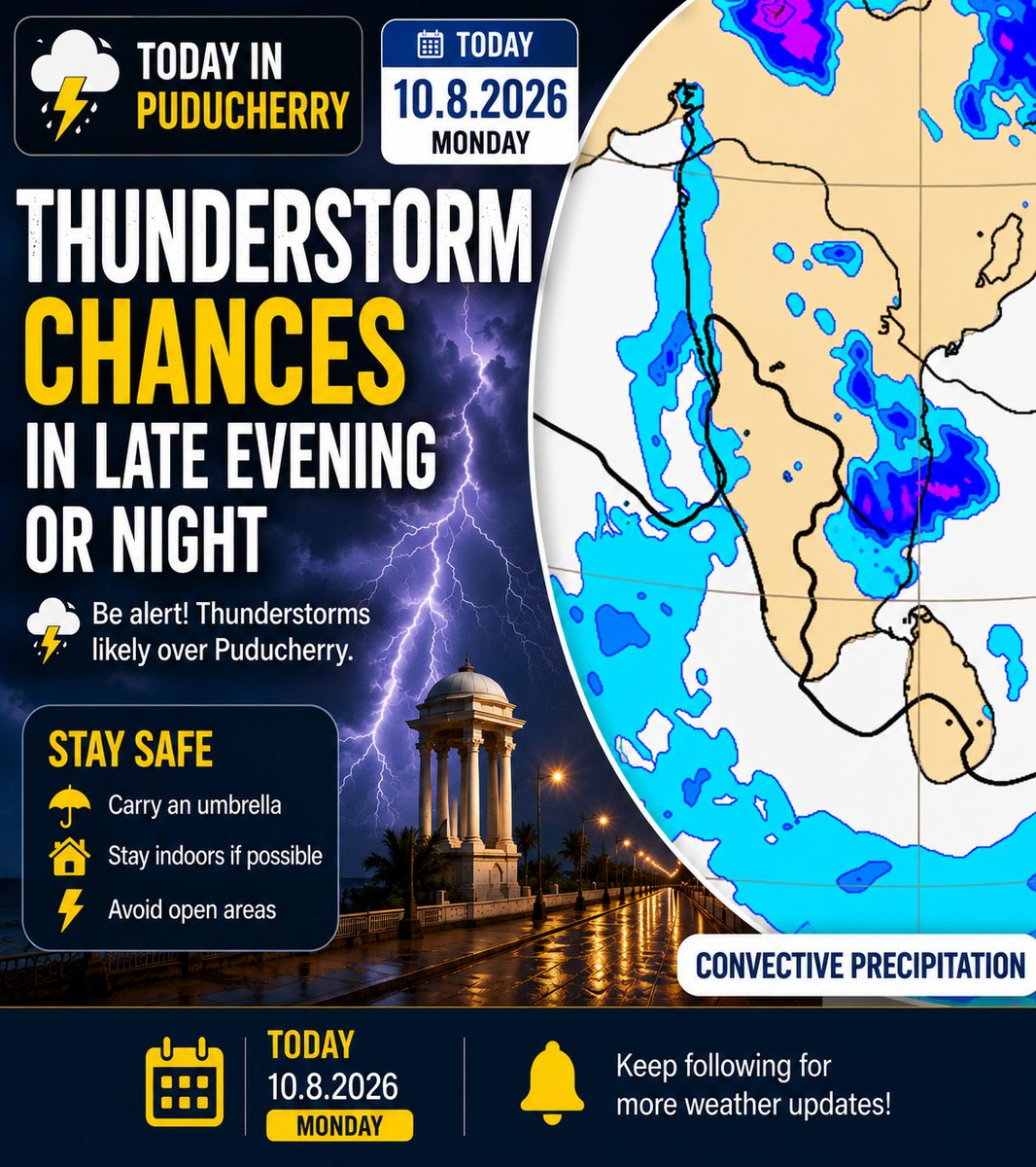 PondyWeatherman's tweet photo. #pondy #puducherry #pondicherry https://t.co/Az0JSVlVHd