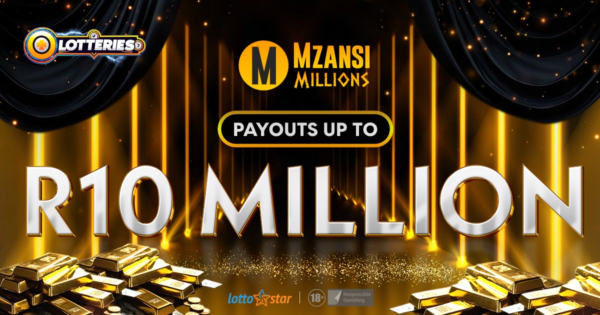 Lotto_Star's tweet photo. Sharp-sharp! 👍🏽 Let’s make it a Mzansi Millions kind of day. 💰
Take a spin on the slots now to stand a chance to say “howzit” to instant payouts of up to R10 Million. 
#LottoStar #MzansiMillions #SpinNow https://t.co/Q3mEFb2Kk7