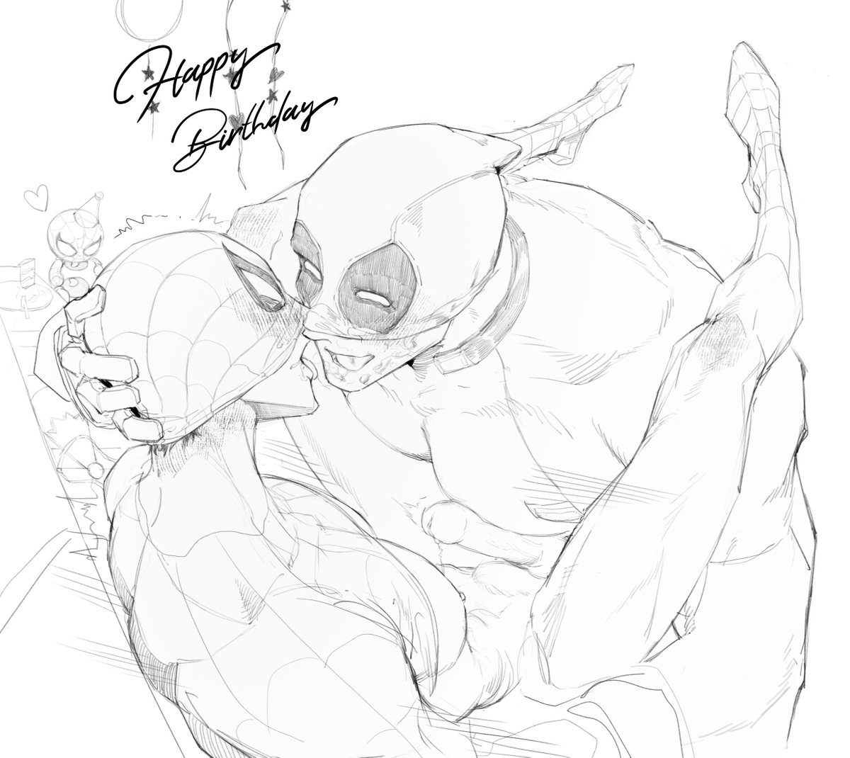 haneqvq's tweet photo. 小蜘蛛生日快乐喔🎂🎉

#spiderman #spideypool https://t.co/uLXpGhoGeB