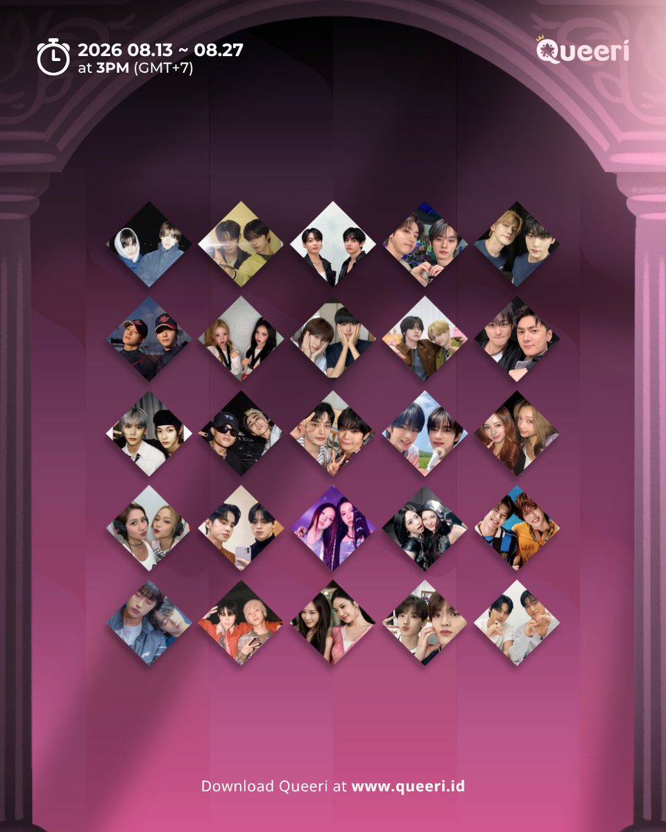 queeri_official's tweet photo. 🔮✨ IDOL FATE: THE LOVER✨🔮
"Perfect Mate"
🗓 8/13 - 8/27, 3 PM (GMT+7)

NOMINEES:
#SEONGHYEON #KEONHO #CORTIS #hyeonkeon #JUNGKOOK #V #BTS #VKOOK #STEVEN #JL #AHOF #STEJAY #LeeKnow #Han #StrayKids #minsung #SOOBIN #YEONJUN #yeonbin #TOMORROW_X_TOGETHER #JAEMIN #JENO #NCTDREAM #NOMIN #STELLA #IAN #Hearts2Hearts #dajeongz #WONBIN #YONGHOON #IDID #wonjjangz #LEO #SANGWON #ALPHADRIVEONE #LEOWON 

#Queeri #Queeri_Vote #Queeri_IdolFate #PerfectMate