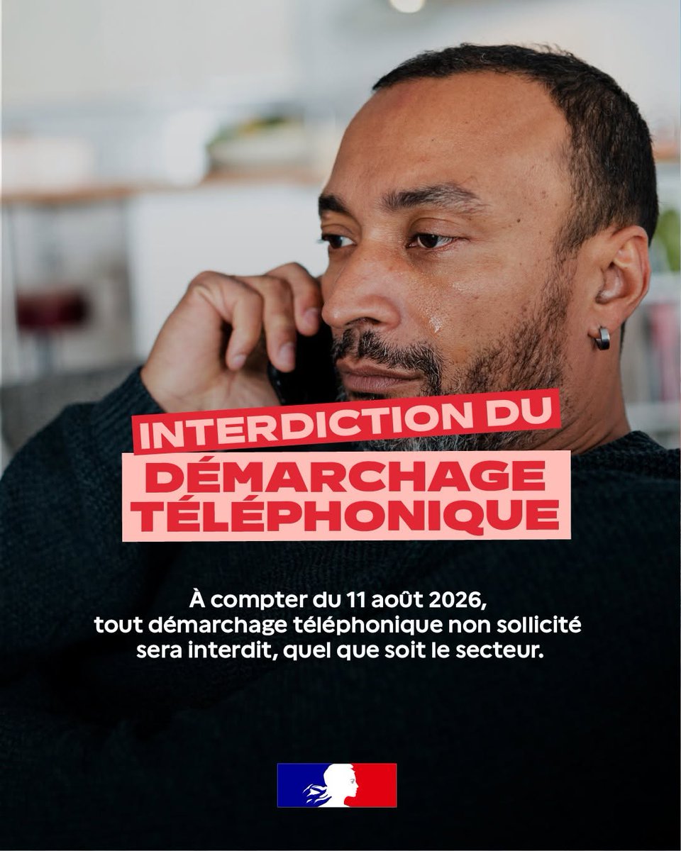 Image de Préfet des Côtes-d'Armor - 📞 Allô ? C’est la fin du démarchage téléphonique !
À partir du 11 août 2026, les professionnels de