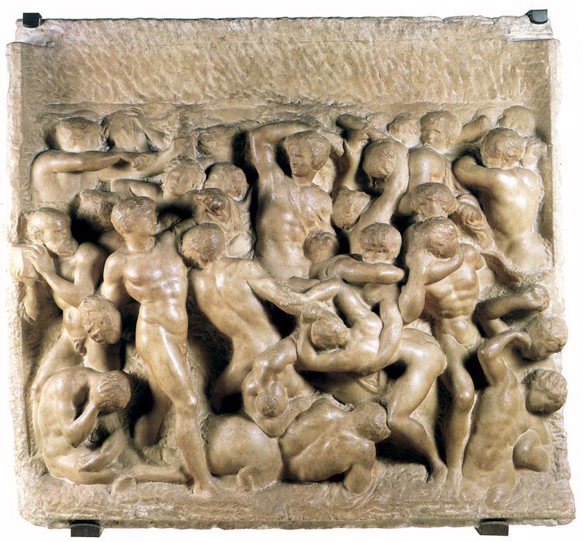 fanmichelangelo's tweet photo. Battle of the Lapiths and Centaurs #artbots #michelangelo https://t.co/szQyZZ08lX