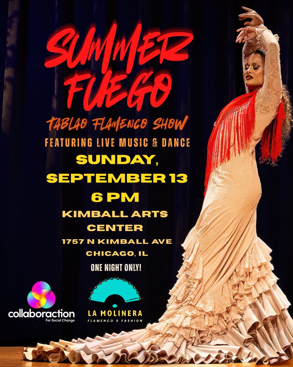 EnsembleEspanol's tweet photo. WE RECOMMEND:

🔥 Summer Fuego: Tablao Flamenco Show

📅 Date: Sunday, September 13
🕕 Time: 6:00 PM
📍 Venue: Kimball Arts Center

🎟 Tickets: https://t.co/jZXsOKPPxl

🔥 Use the discount code SummerFuego26 for 20% off their ticket purchase https://t.co/kV4XkZAac1