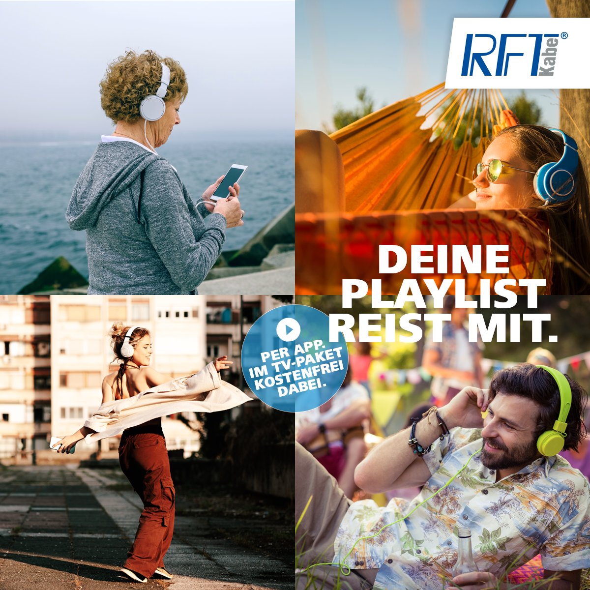 RFTkabel's tweet photo. Schon gewusst? 💡
In unseren #Fernsehpaketen steckt #StingrayMusic – kostenlos für euch!  Rund um die Uhr Musik hören, auch unterwegs. Auf alle Geräten, jederzeit und überall, ohne Werbung!

#Fernsehen schon gebucht? Dann mit #StingrayMusic loslegen: 👉 https://t.co/HTX5THzrIO https://t.co/AbGdD4t910