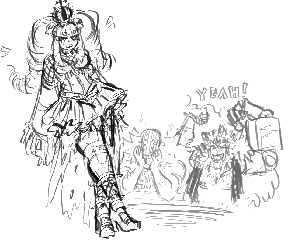 Clod1337's tweet photo. Perona with the Kidd pirates i guess. they give her punk clothing cause she's token pretty girl there and kind of bosses them all around https://t.co/sBQvz2C4jR
