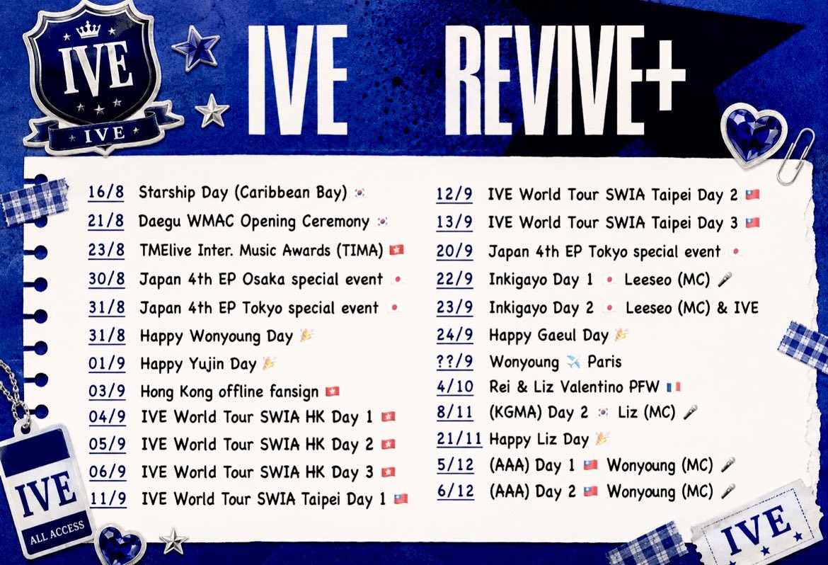 sincity37067001's tweet photo. @IVEstarship Schedules Update โ
#IVE #์์ด๋ธ #ใขใคใด #REVIVE_PLUS #SHOW_WHAT_I_AM #IVE_WORLD_TOUR
Todayโจ 260809 (PDT)
IVE World Tour SWIA Vancouver ๐จ๐ฆ https://t.co/gSLrFqgRtR