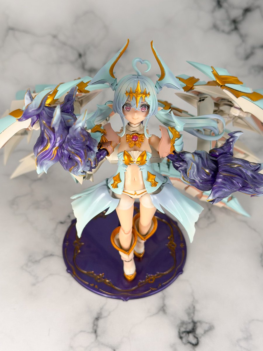 Hobby_JAPAN_Web's tweet photo. 『アルカナディアプラモデルコンテスト』開催中！
ホビージャパンウェブスタッフ製作日記【13】

パステルカラーのギィちゃんの完成です🙌✨

カラーチェンジをした
ギィちゃん、いかがでしょうか😆❣️ https://t.co/5sIPzo3Nq5