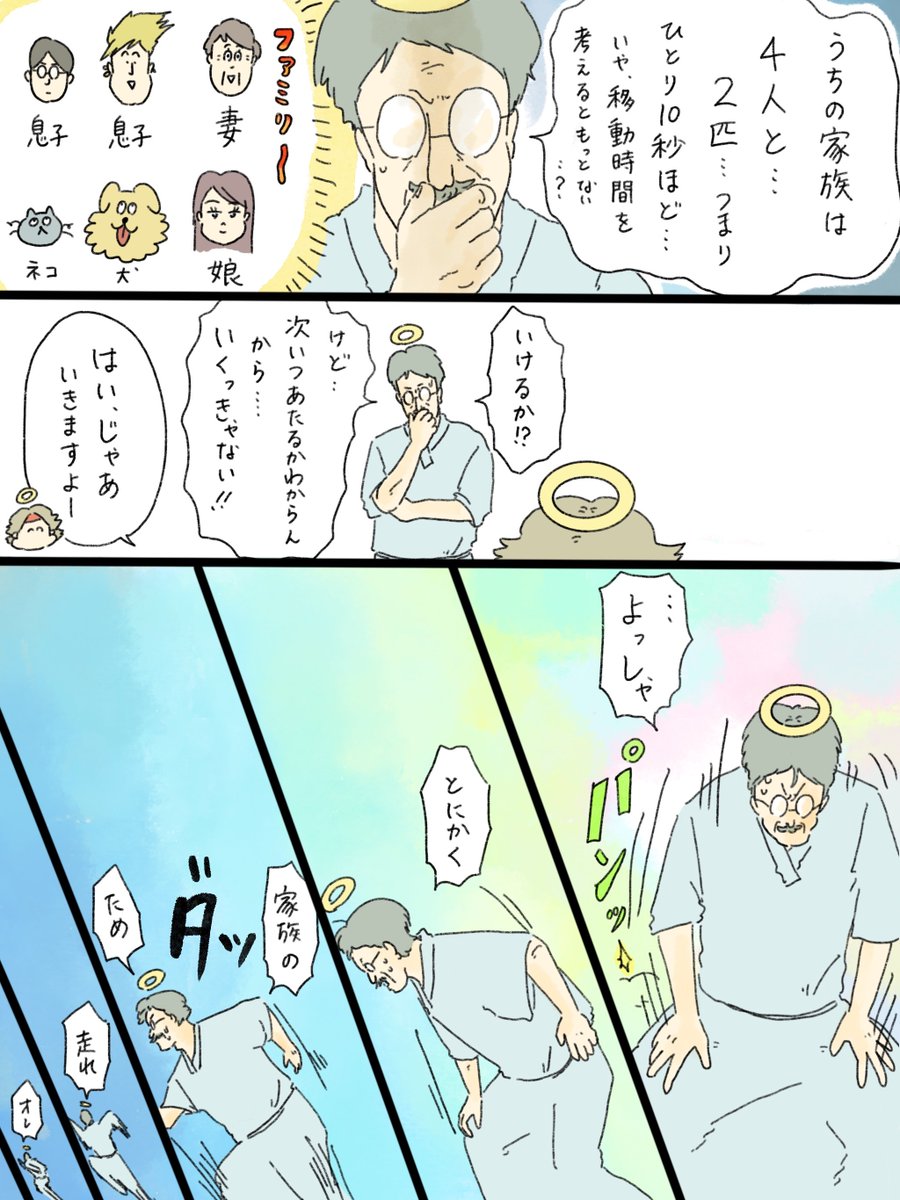 musashi_0303's tweet photo. 天国での暮らしはどうですか「爆走！お父さん」② https://t.co/7CCUVD6sPb