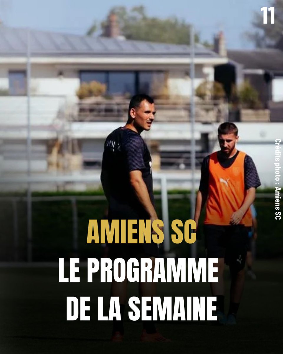le11amienois's tweet photo. 📅 Amiens SC : Le programme de la semaine !
⚽ 3 séances ouvertes au public (Lun-Mar-Mer à 10h30)
🎙️ Conf de presse jeudi à 15h
🏟️ J2 : Amiens SC – La Roche-sur-Yon ce vendredi à 19h à la Licorne !
🔗 Le planning complet ➡️ https://t.co/3KJ7Ly5qKZ
#AmiensSC #ASC #Ligue3 https://t.co/292wUsXz6d