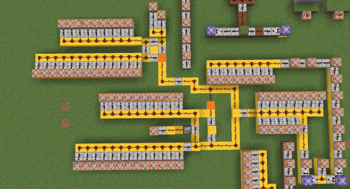 Tamalilllo's tweet photo. All of the command blocks on yellow wool are used in the flicker of the light!
I love #mapmaking in #minecraftㅤㅤ but maybe I over complicate things.
#artmootsㅤ #smallartist 
#fnaf1 #fnaf https://t.co/WNmZaDBu0U