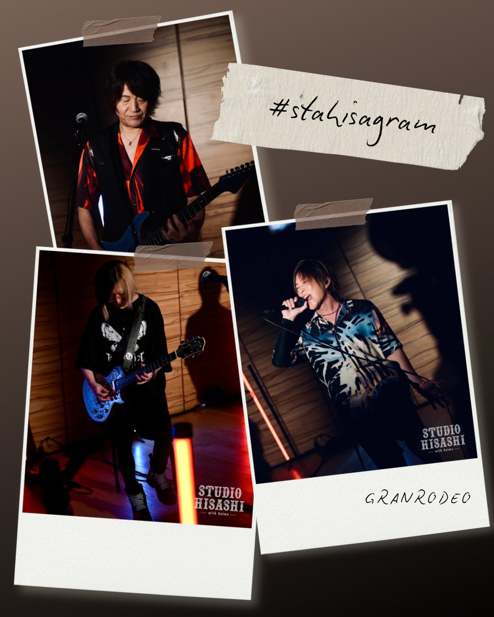 studio_hisashi's tweet photo. 🎸STUDIO HISASHI with Anime
▷#stahisagram📷

#GRANRODEO × #HISASHI
セッション収録⚡️

🎬前編
TVアニメ｢#黒子のバスケ｣OP
🎶「Can Do」

🎬後編
TVアニメ｢#文豪ストレイドッグス｣OP
🎶｢TRASH CANDY｣

📆放送スケジュール
https://t.co/AWOjgsaS4I

📡ご視聴方法
https://t.co/s0sgHUJzep https://t.co/uCJttBuRfj